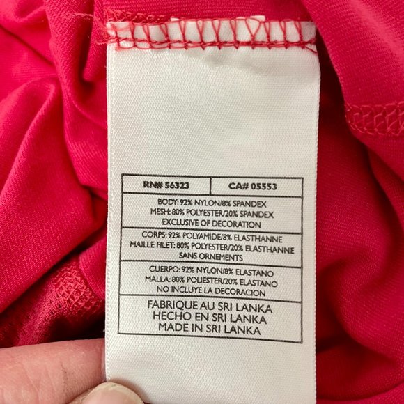 Women's Nike Fit Dry Short Sleeve Workout Tee Shirt, Hot Pink, Size Large - Picture 6 of 7